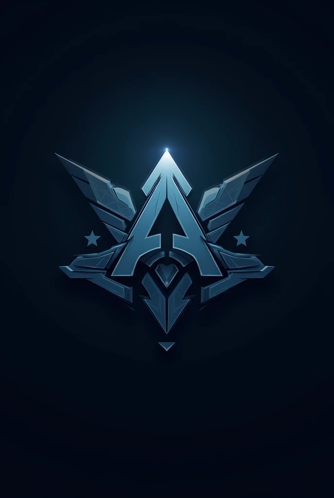 Akash name unique logo for side pubg gamers blue black 