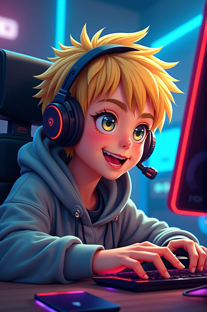 blond gamer who likes to play