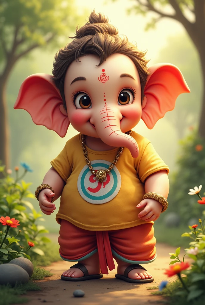 Cute ganesh bhagwan with t