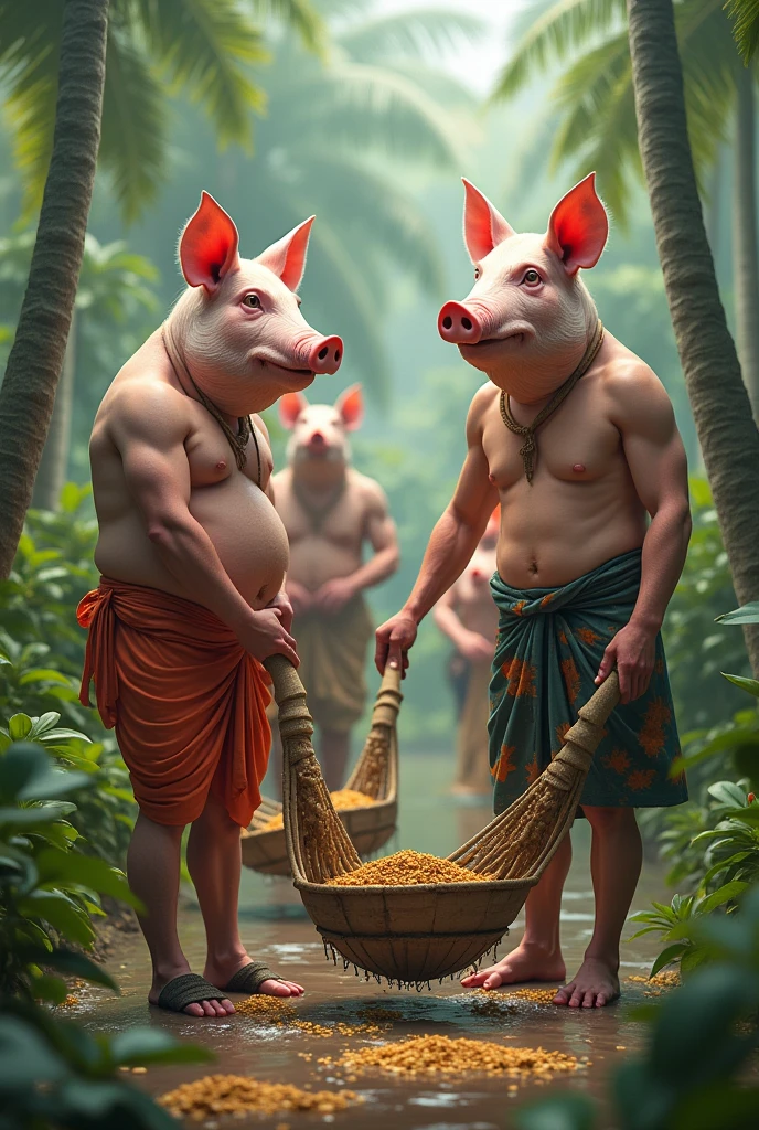 kerala men with pig head