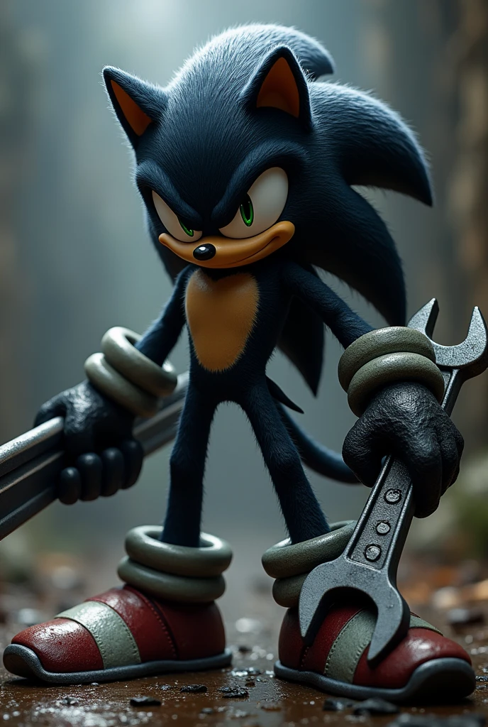  Black sonic holding wrech