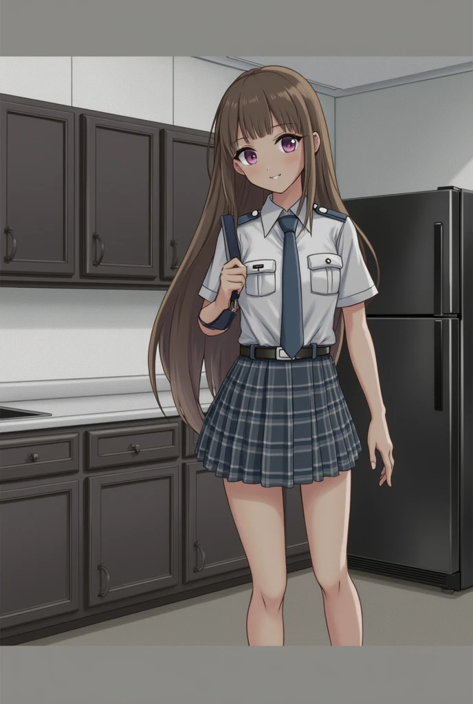 Beautiful 1 girl, in uniform