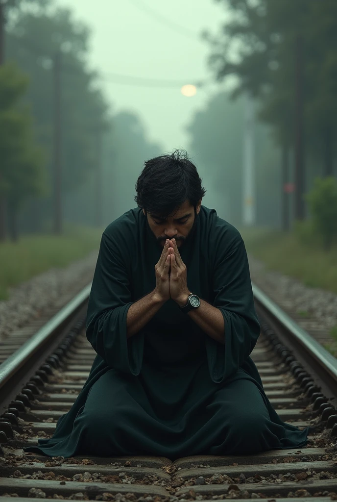 Adi is shown with his eyes closed, hands clasped in prayer,in rail line and a look of desperation and hope on his face.
  4k ultra realstick 