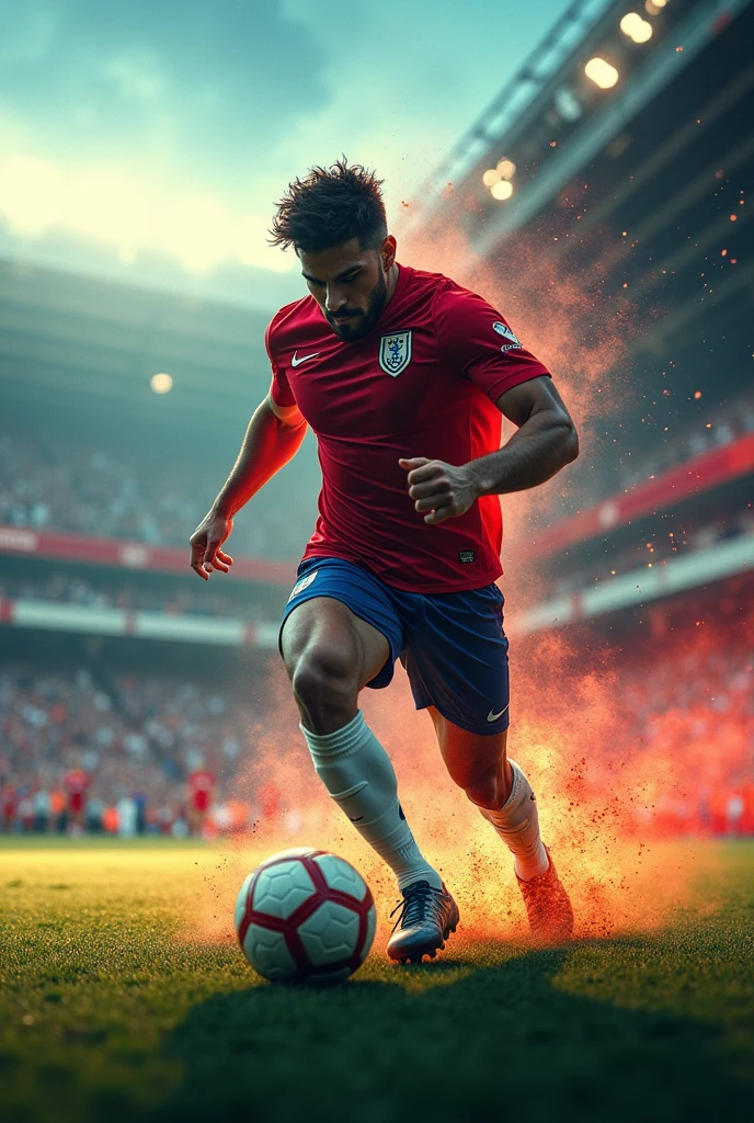 Create a captivating image banner for my Football content YouTube channel