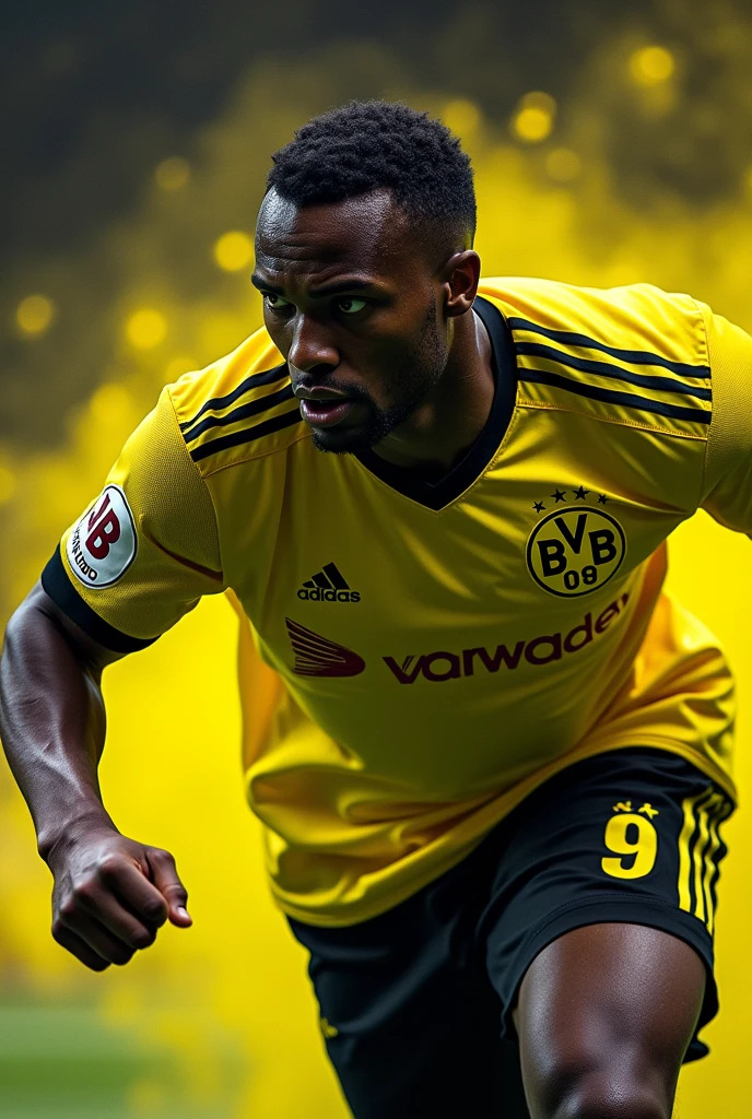 Borussia Dortmund Player Dark-skinned man