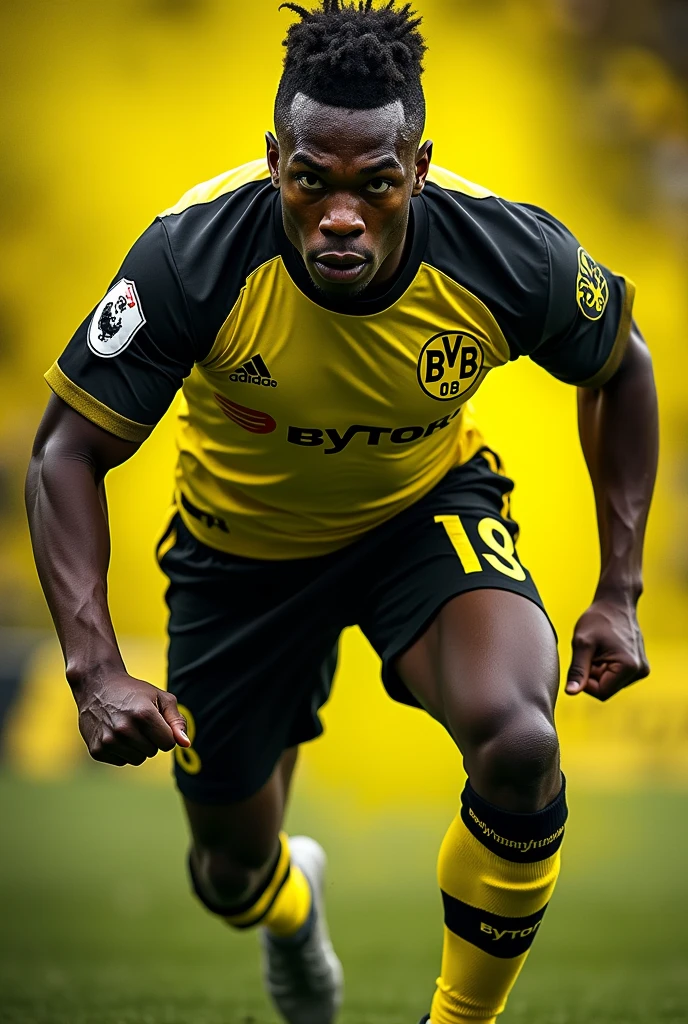Borussia Dortmund Player Dark-skinned man
