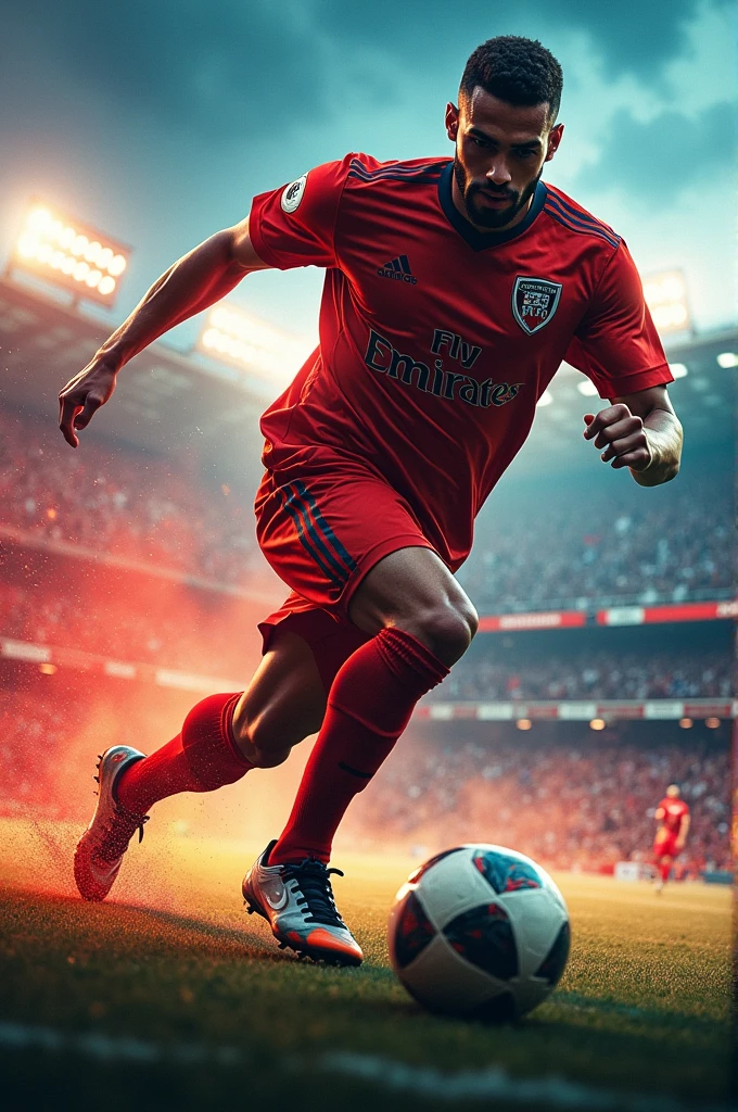 Create a captivating image banner for my Football content YouTube channel