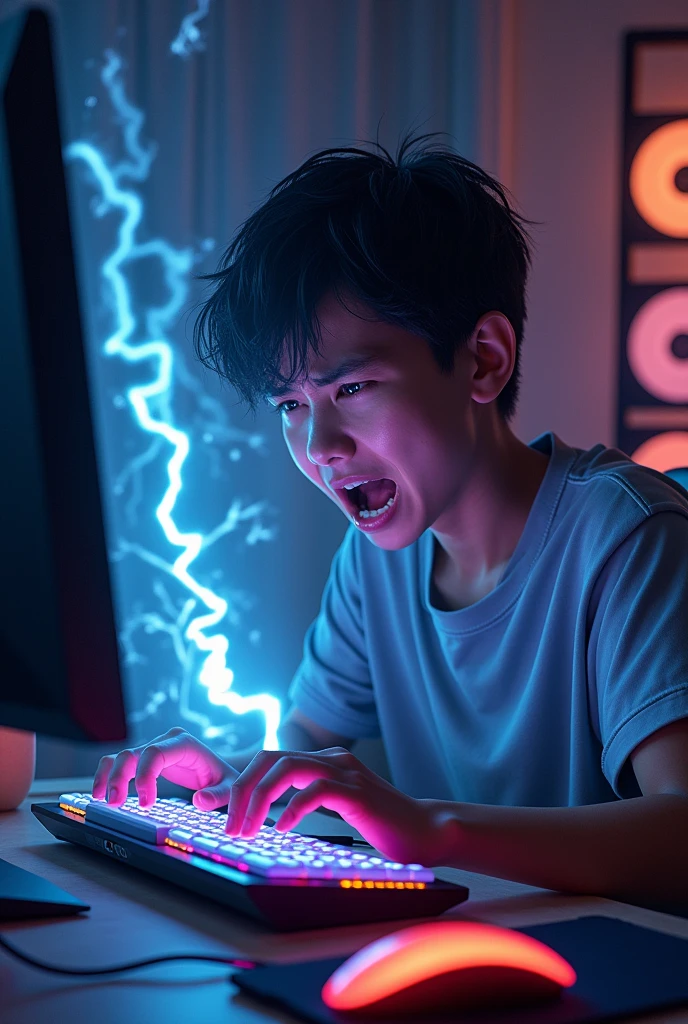 getting electric shock playing on the gaming computer