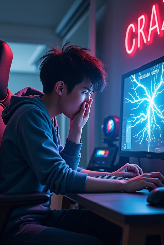 getting electric shock playing on the gaming computer