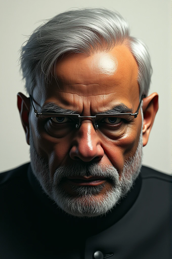 Modi in angry look