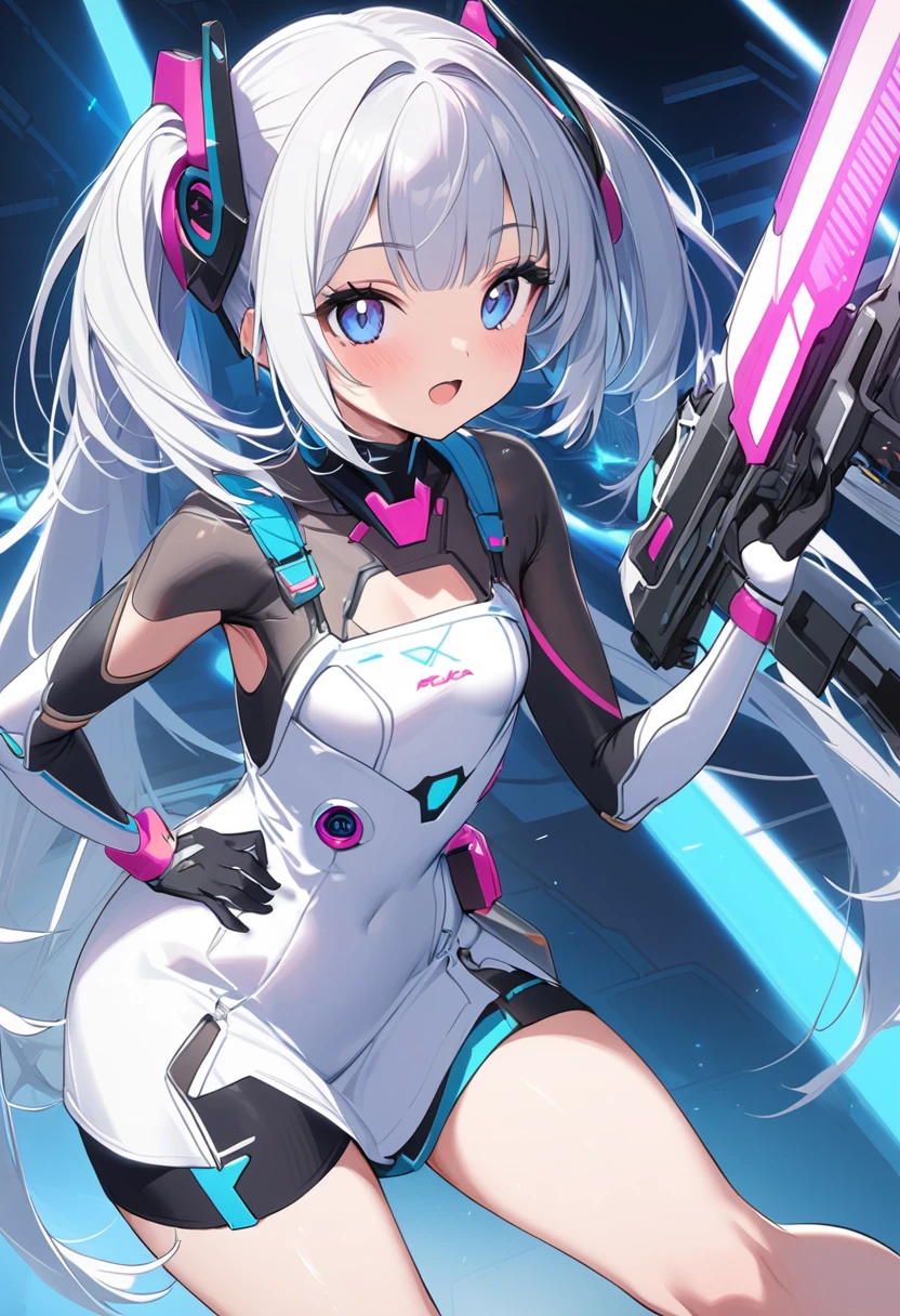 20-year-old Cute girl Futuristic
