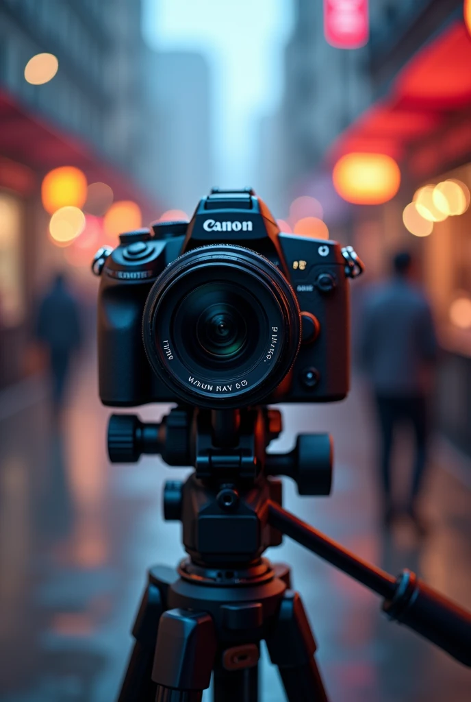 A camera recording a