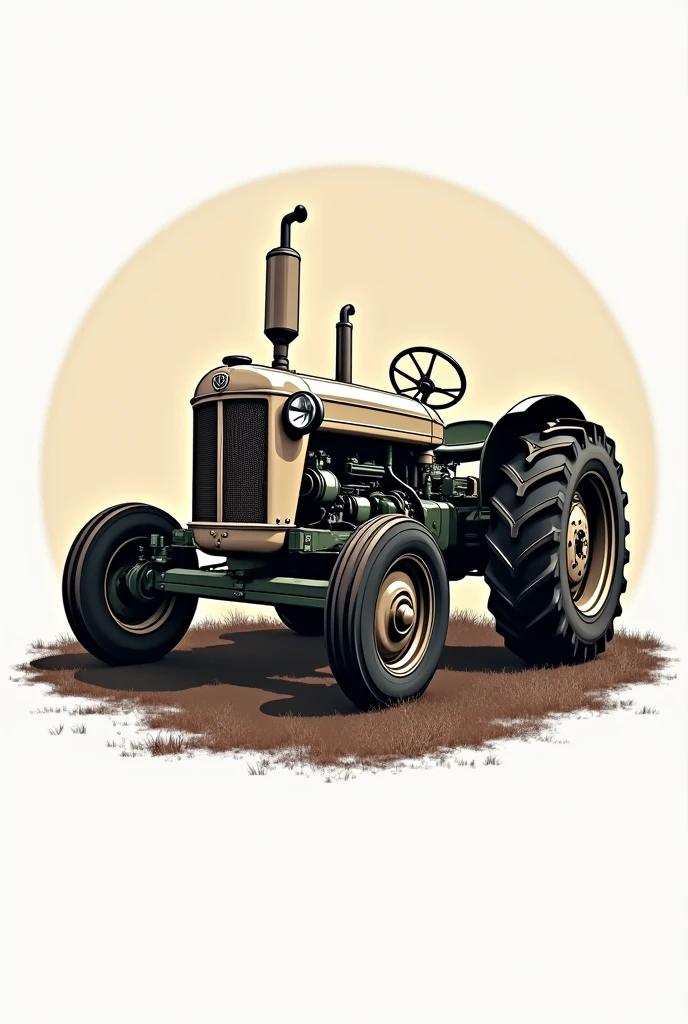 A logo for a page about agricultural topics, which is a tractor