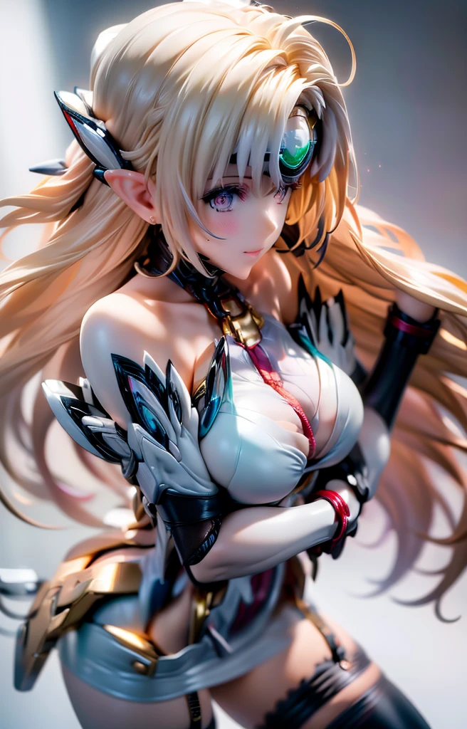 (masterpiece:1.2, Highest quality), (Realistic, photoRealistic:1.4), Beautiful illustrations, (Natural Side Lighting, Cinema Lighting), Looking at the audience, Upper Body, (Front view), 1 girl, Perfect Face, Symmetrical cute face, Glowing Skin, Baby Face, Long eyelashes, (Large Breasts), (Wide Hips),Beautiful Hair, Beautiful Face, Beautiful and beautiful eyes, Beautiful body, Beautiful breasts, Beautiful thighs, Beautiful legs, Beautiful fingers,(Beautiful views),(Cute Smile:1.2, Superior),Knee socks,Layered skirt,(Clothing Belt:1.5),((Sexy Bondage Cosplay:1.5)),Bikini Tops