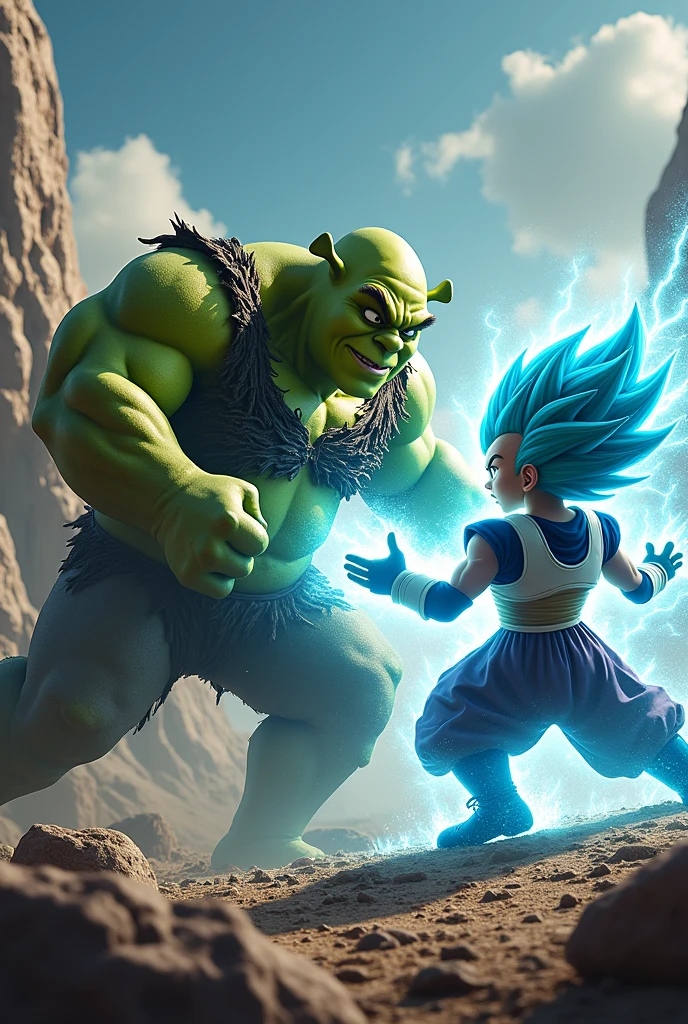 Shrek killing Vegeta