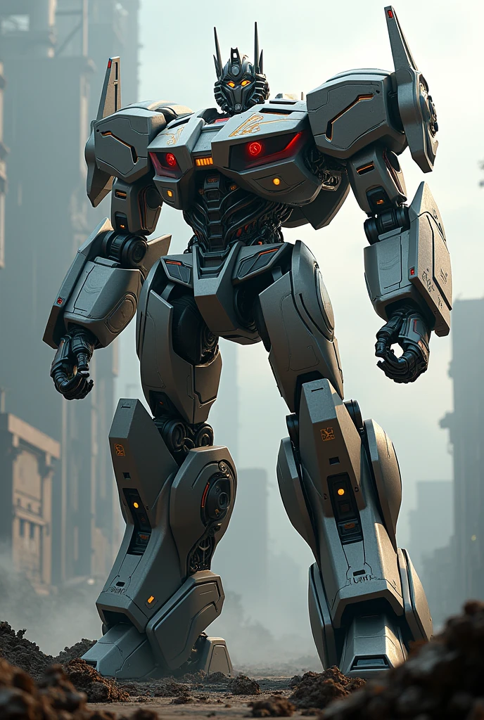 ((best quality)), ((masterpiece)), (detailed), Optimus Prime as a Warframe