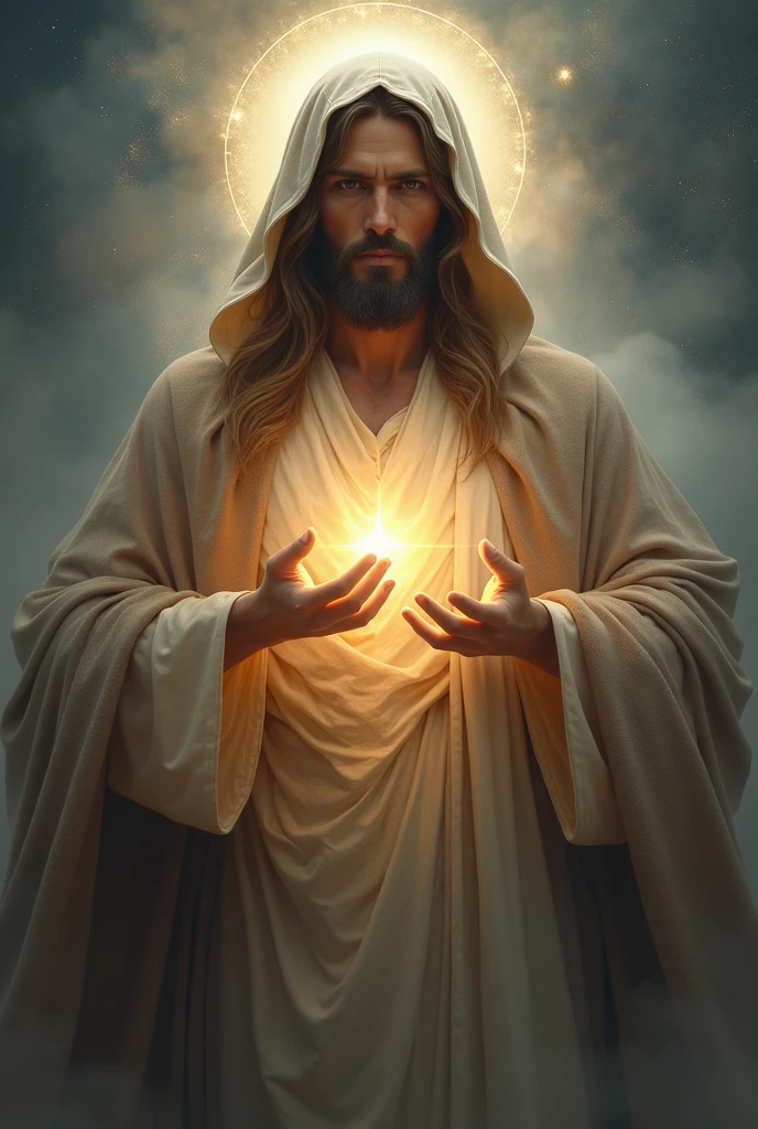 Jesus Christ, charism, hood, glowin