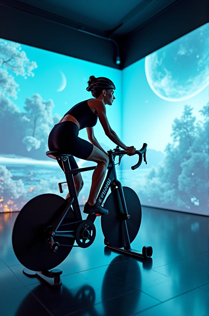 A cycle run on wall