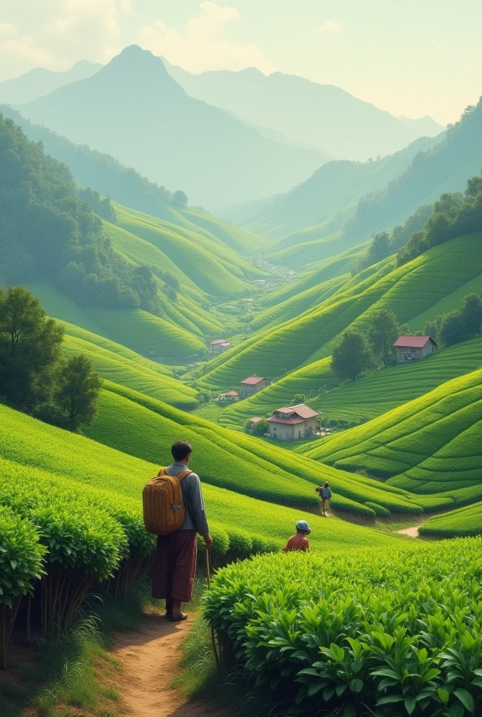 Turkey rize tea gardens