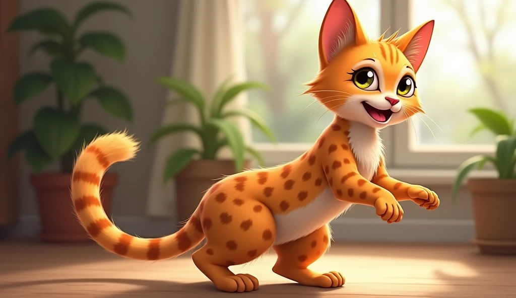 Leo purred in agreement, his tail swishing with excitement.