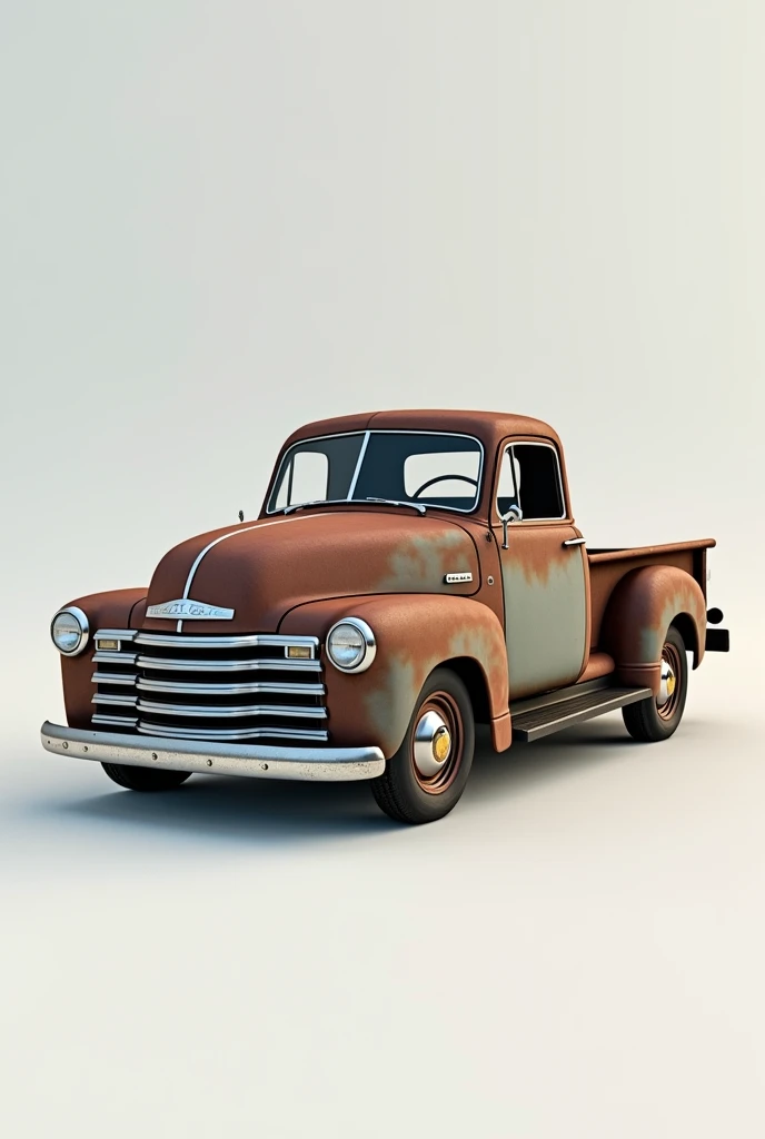 (photorealism:1.2), a vintage truck, perfil view, clean background, 90 degrees, 8K, High Quality,