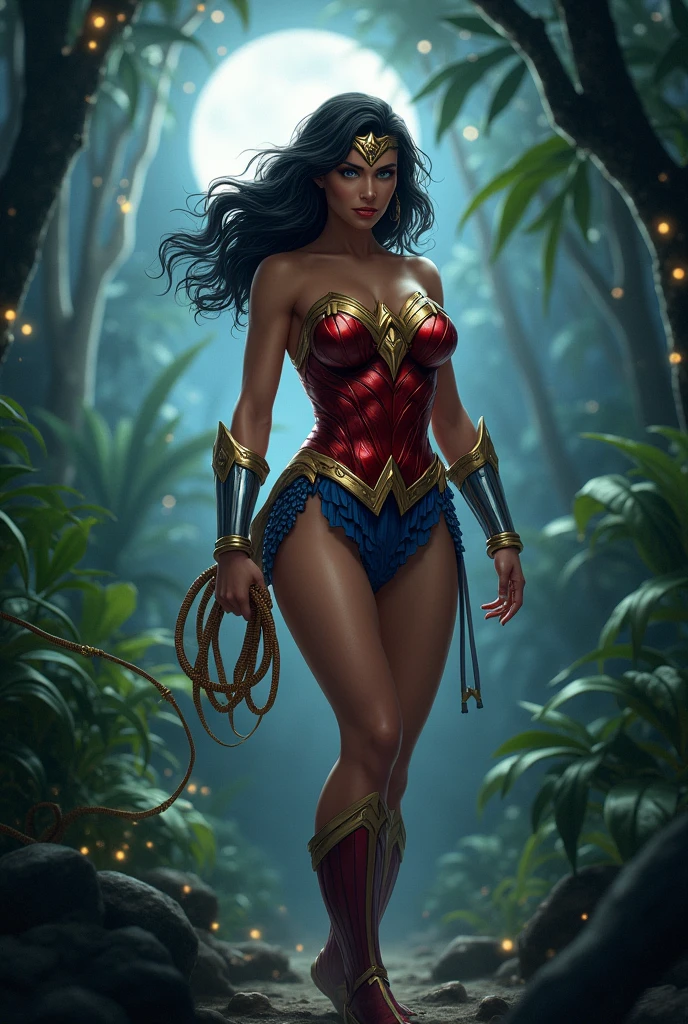 Wonder Woman a night Jungle power woman