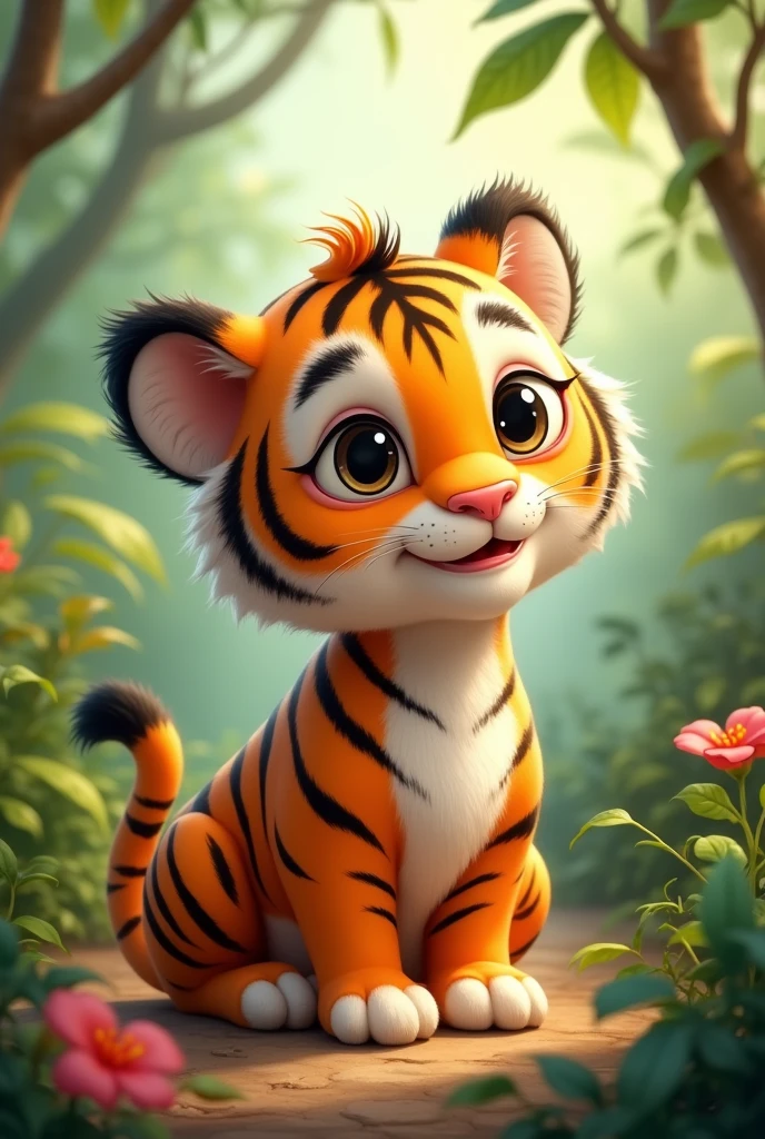 A cute tiger