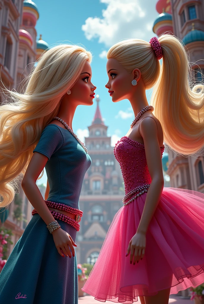 Barbie beating Masha
