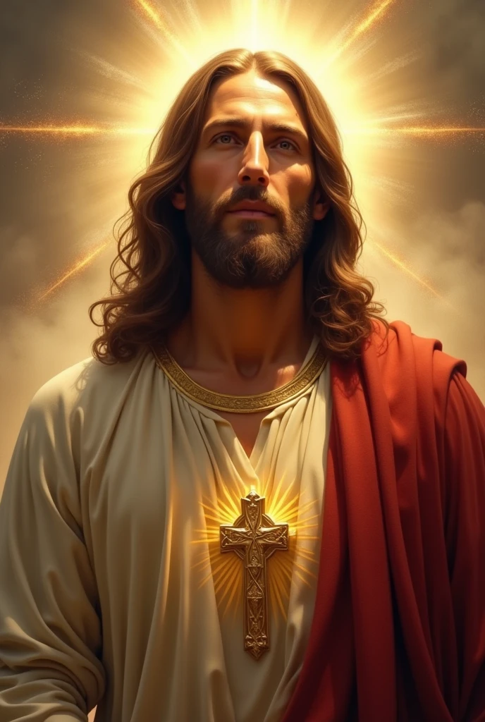 Jesus Christ, kharisma, hood, shining, smile, blessing, look at me, side light