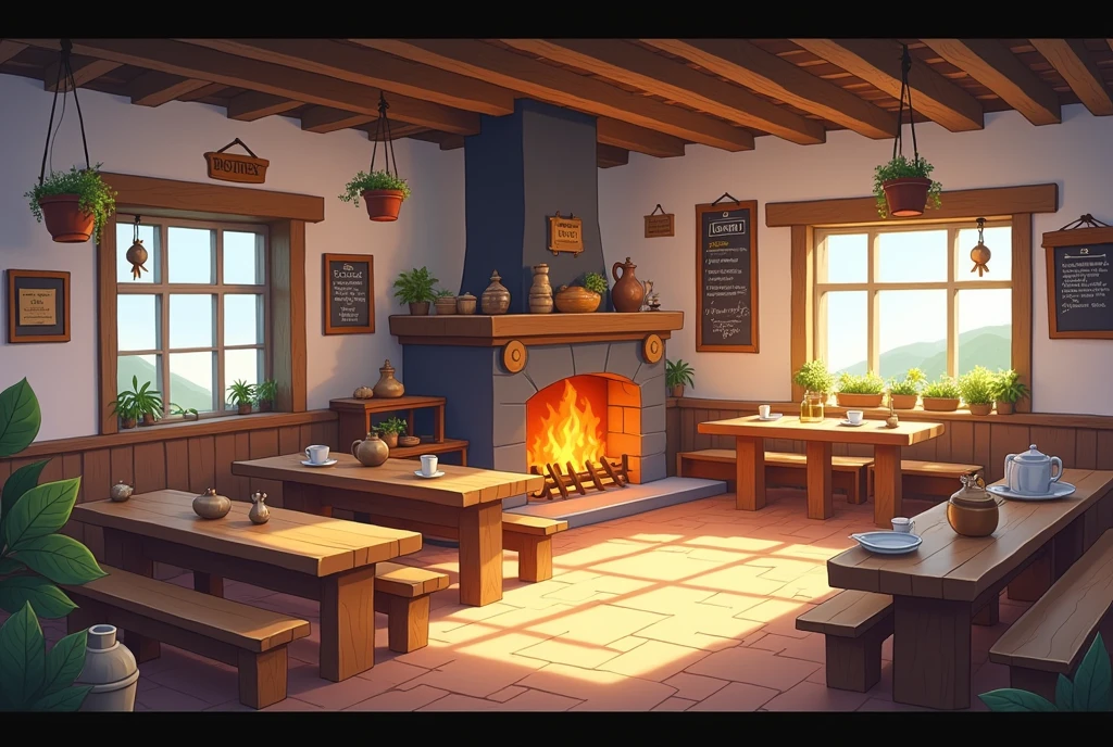 background for 2d game, canteen