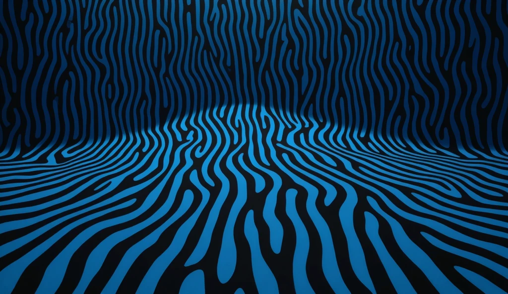 (No zebras)，Zebra stripes are a really fun pattern in this room。, Simulate the background, Abstract ripples background, Magic psychedelic background, Surreal psychedelic design, The ripple structure of reality, abstract cloth simulation, Abstract mysterious epic work, Optical illusion pattern, blue ground. fantasy, Surreal Background, Dark blue background, black background