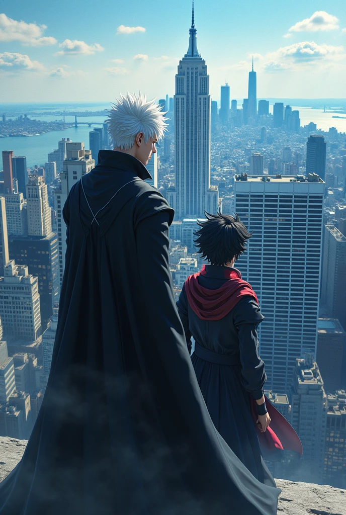 Gojo and utahima top of the newyork 