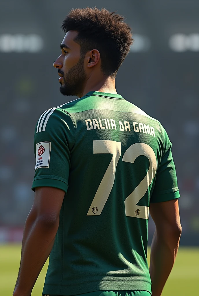 Player showing soccer jersey with white stripe from end to end,
Number:72 Name: Thiago CLUB:Vasco da Gama