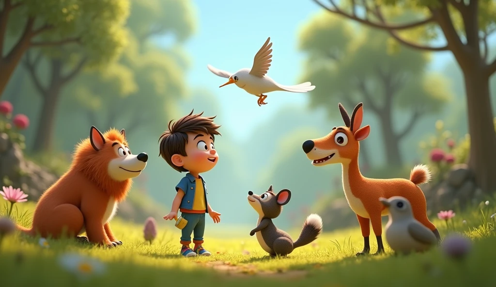 Without hesitation, Max wished for the ability to talk to animals.In 3D cartoons 
