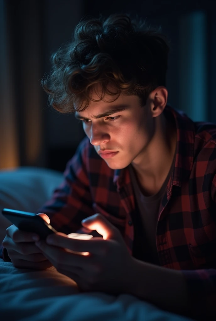 An image of a young man playing free fire and earning money
