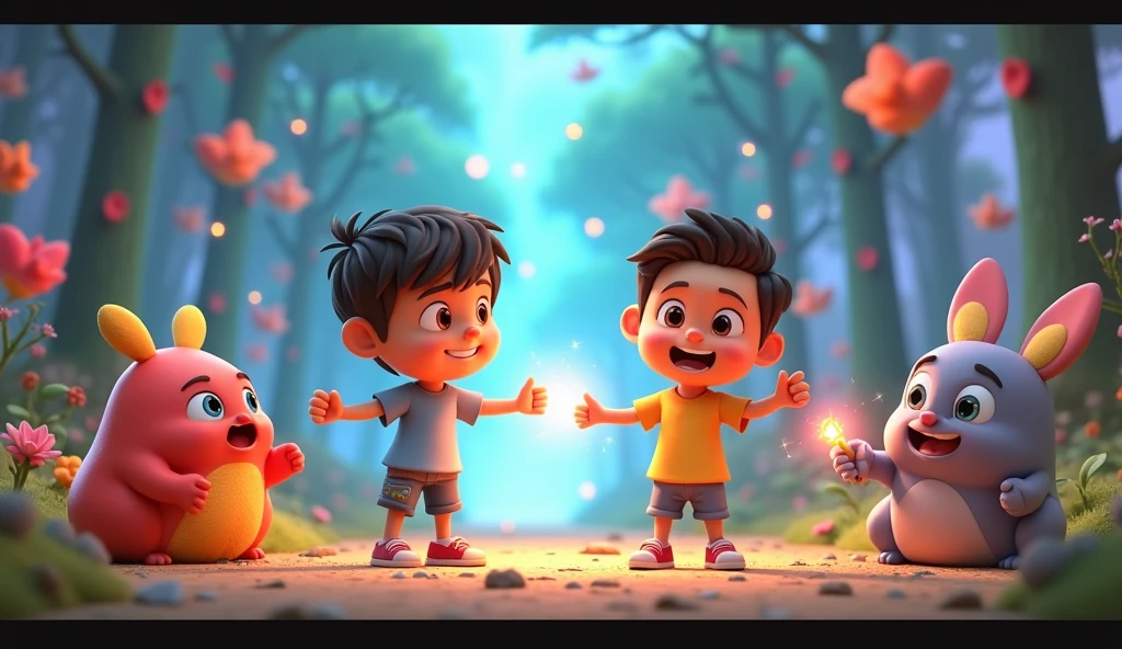 From that day on, Max and Leo’s adventures were even more magical.In 3D cartoons