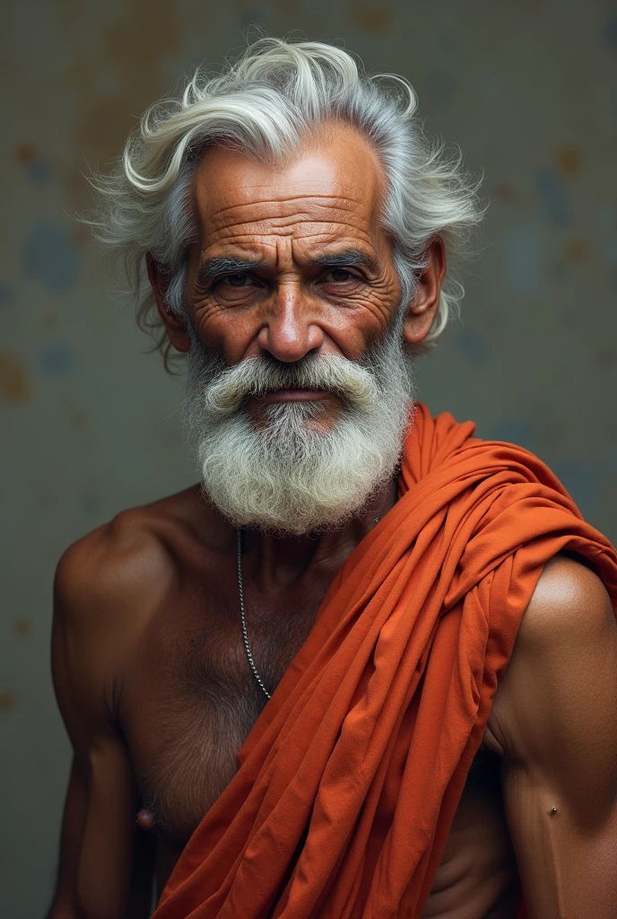 Old man from the subcontinent with less wrikels and more muscles