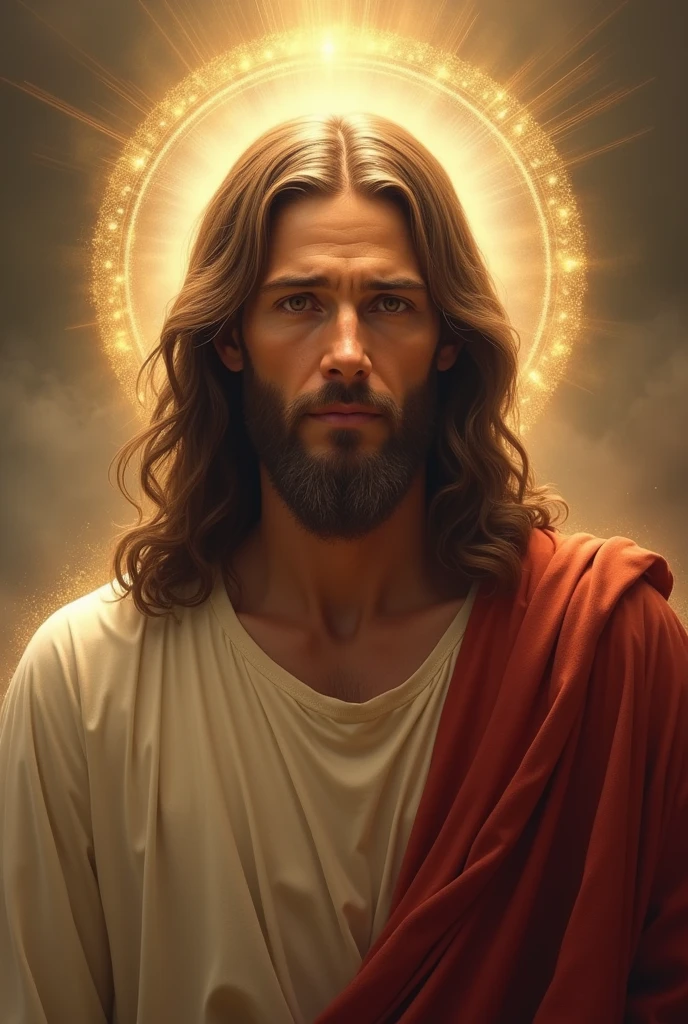 Jesus Christ, kharisma, hood, shining, smile, blessing, look at me, side light