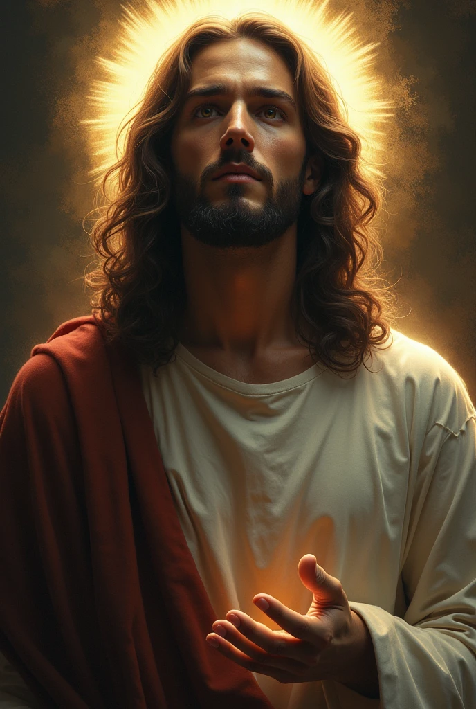 Jesus Christ, kharisma, hood, shining, smile, blessing, look at me, side light, jews, young