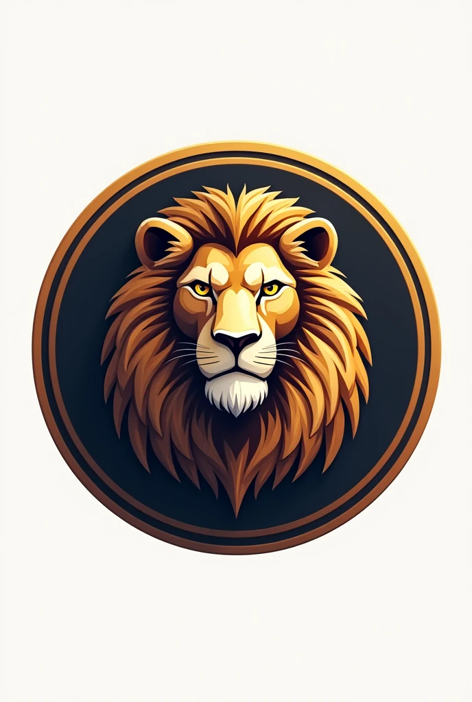 Lion logo inside a circle