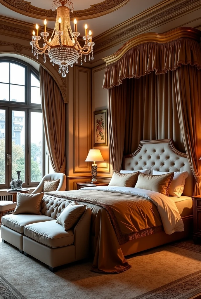A luxury bedroom