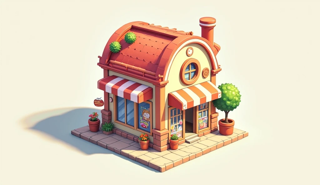 (masterpiece:1.2, Highest quality,Ultra-high resolution,Super detailed),8k,(wallpaper),(Best illustrations:2.0),(Cute chibi store : 2.0),(store,Very simple design),(isometric illustration)
