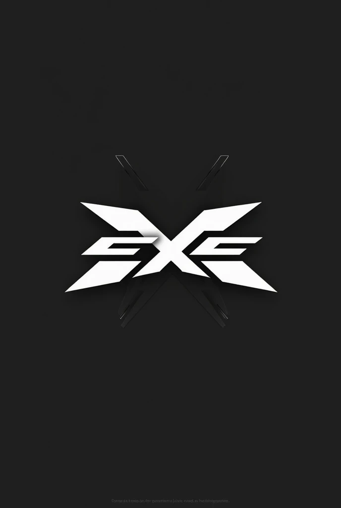 genrate me a logo for a esports team called exenos aka exe

in the logo exe should be seen and it should mach to the esports theme
make it black and white and the background should be transperent
