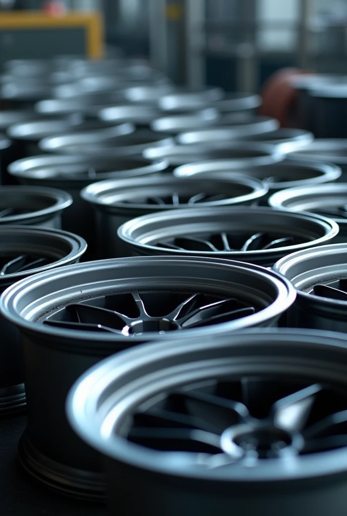 Manufacturing of aluminum rims.
3. Batch Quality Control.
• Quality inspection is carried out in batches. This means that a group of rims is evaluated together., which allows quality problems to be identified more efficiently. If defects are detected, the entire batch may be rejected, which is typical in batch processes where quality is controlled at defined intervals.
