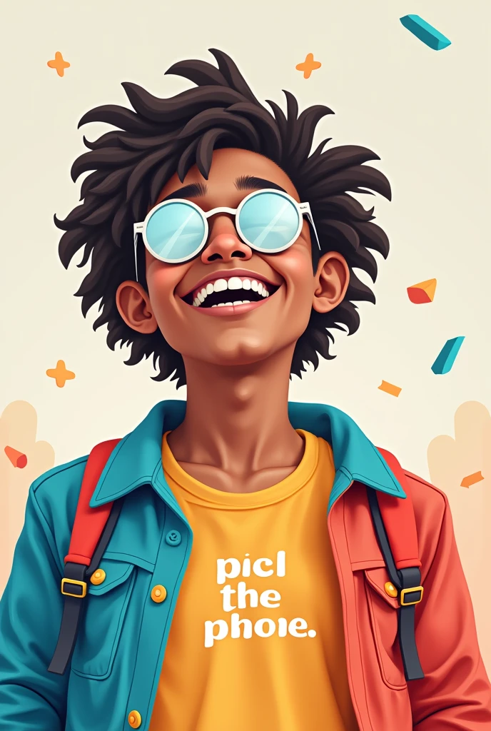 Let's create a cover photo for Facebook called "This page was created to remind people to take a break from their phones and do something new." 820×312px. Photos suitable for GenZ, interesting, attractive, simple. The main text is "Pick the phone"