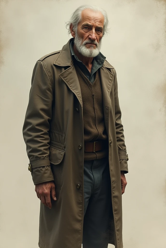 Old man with no background