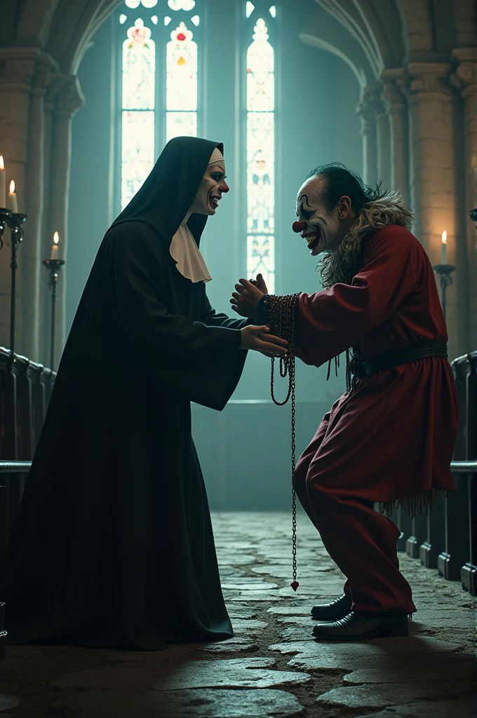 Evil nun vs evil clown