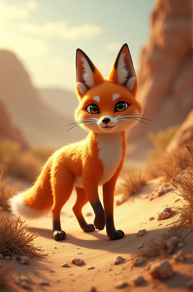 Cycle of images from the birth to the death of the Sechura fox