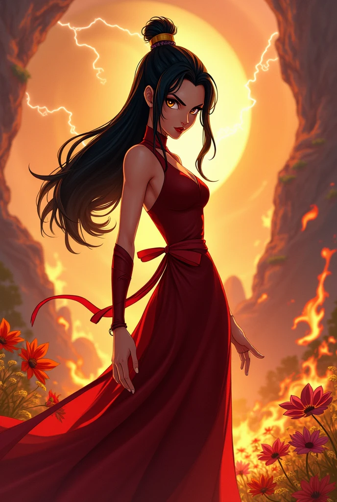 Azula from avatar disney style 