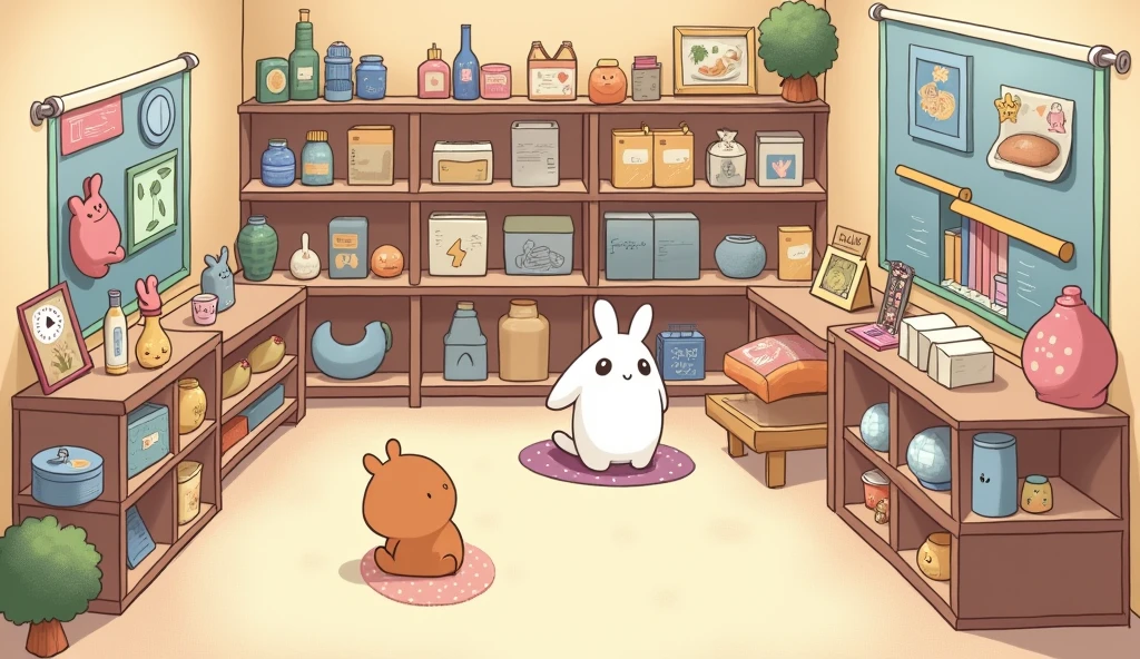(masterpiece:1.2, Highest quality,Ultra-high resolution,Super detailed),8k,(wallpaper),(Best illustrations:2.0),(chibi store : 2.0),(store,Very simple design),(isometric illustration) lofi, cozy, Studio ghibli style ,pastel tones